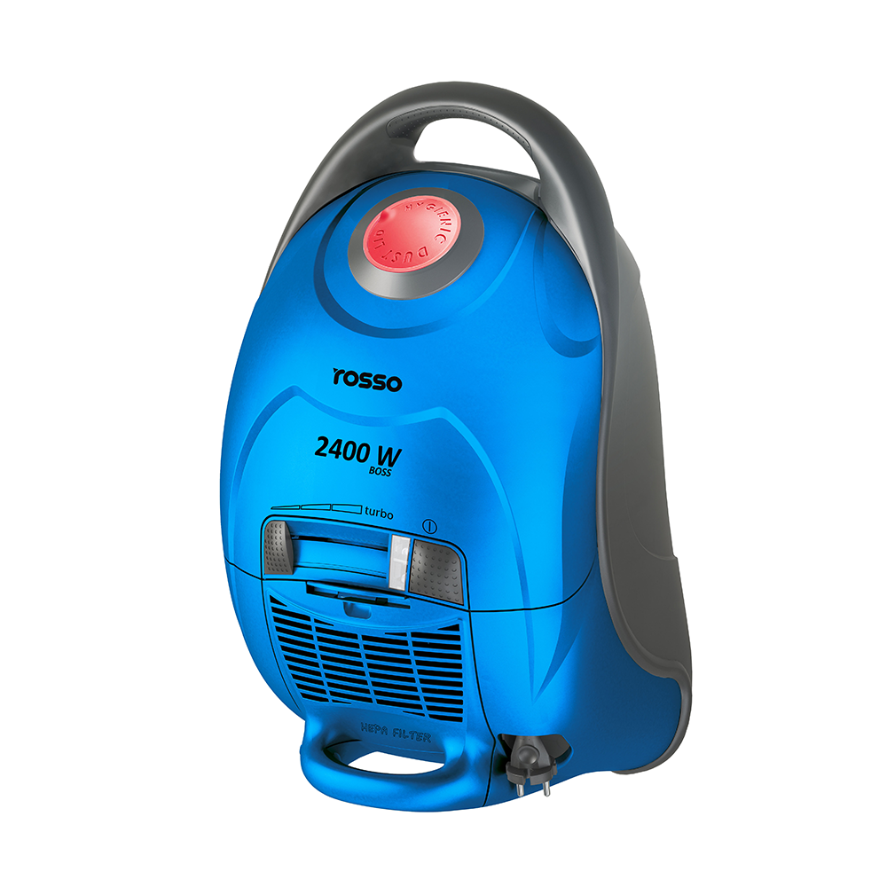 جاروبرقی Boss 2400 وات آبی با طراحی مات و موتور پرقدرت