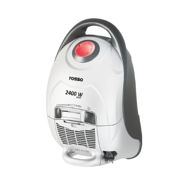 تصویر  جاروبرقی روسو مدل باس (Boss) ۲۴۰۰ وات رنگ سفید – قدرت مکش فوق‌العاده و طراحی مدرن